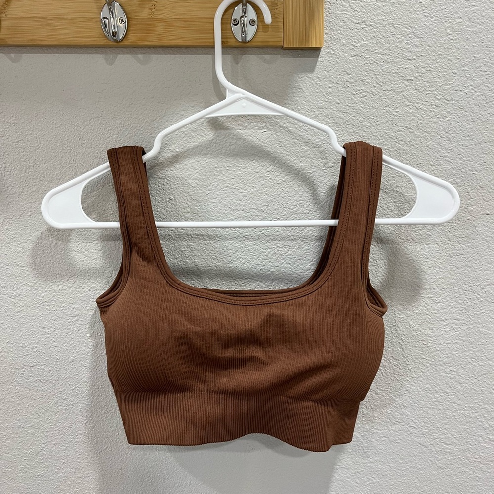 Brown Crop Top